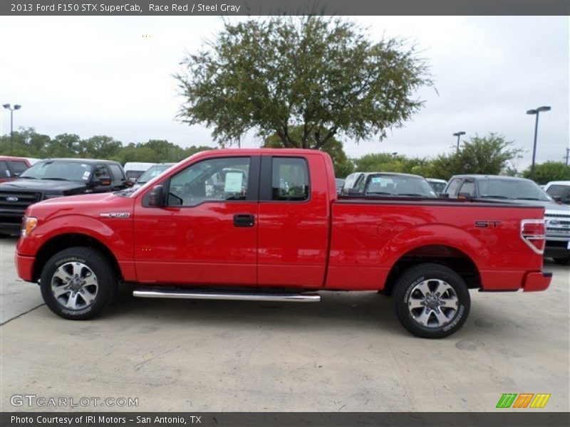 Race Red / Steel Gray 2013 Ford F150 STX SuperCab