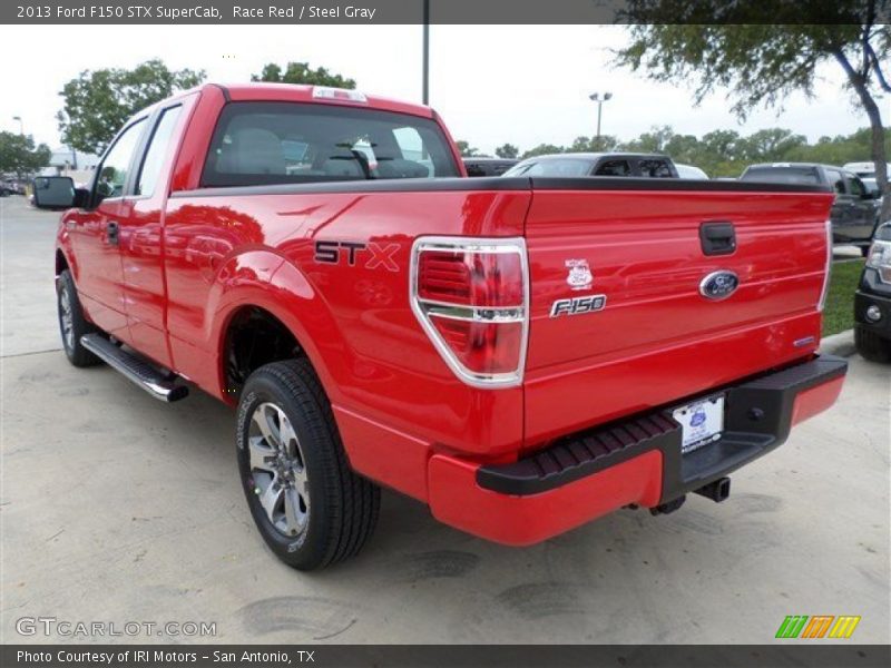 Race Red / Steel Gray 2013 Ford F150 STX SuperCab