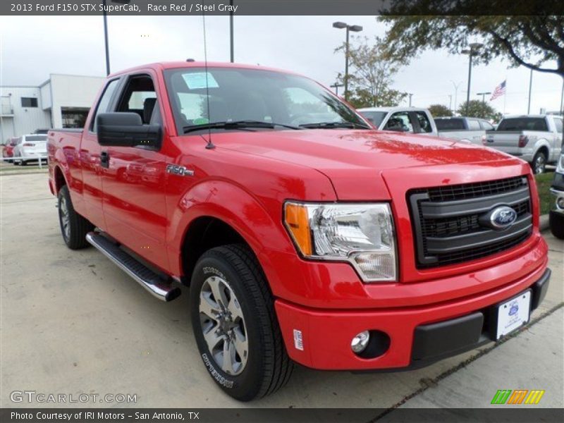 Race Red / Steel Gray 2013 Ford F150 STX SuperCab
