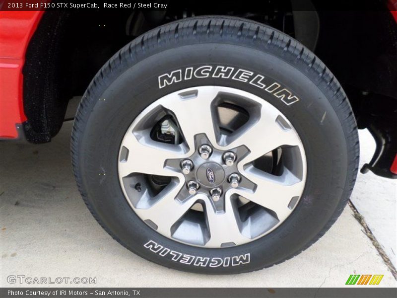 Race Red / Steel Gray 2013 Ford F150 STX SuperCab
