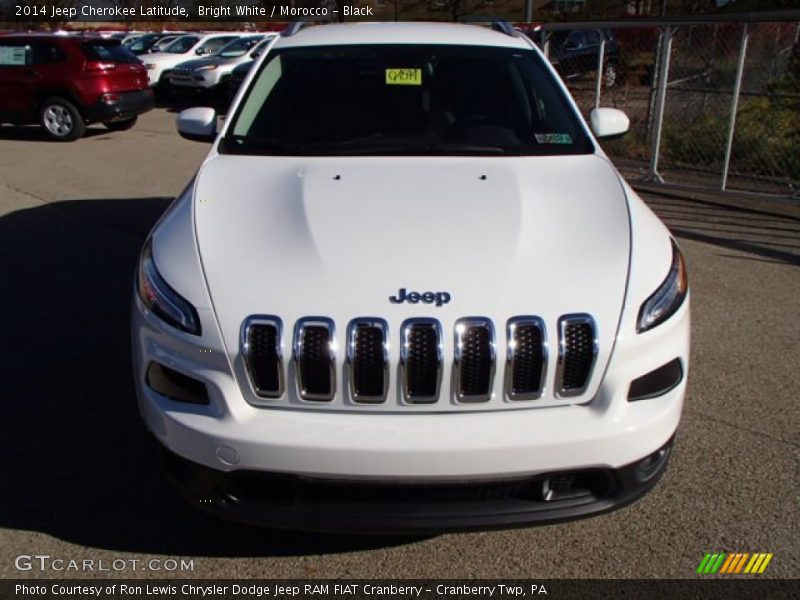 Bright White / Morocco - Black 2014 Jeep Cherokee Latitude