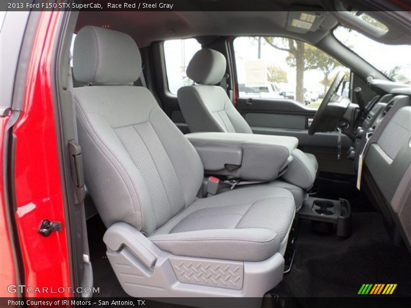 Race Red / Steel Gray 2013 Ford F150 STX SuperCab