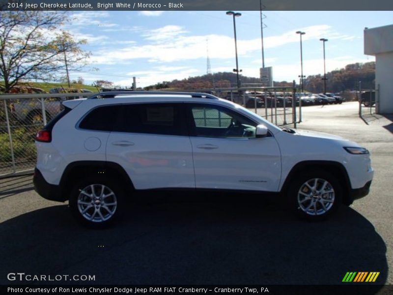 Bright White / Morocco - Black 2014 Jeep Cherokee Latitude