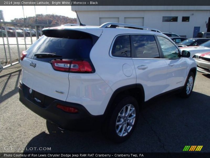 Bright White / Morocco - Black 2014 Jeep Cherokee Latitude