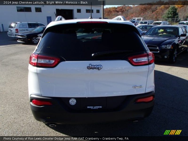 Bright White / Morocco - Black 2014 Jeep Cherokee Latitude