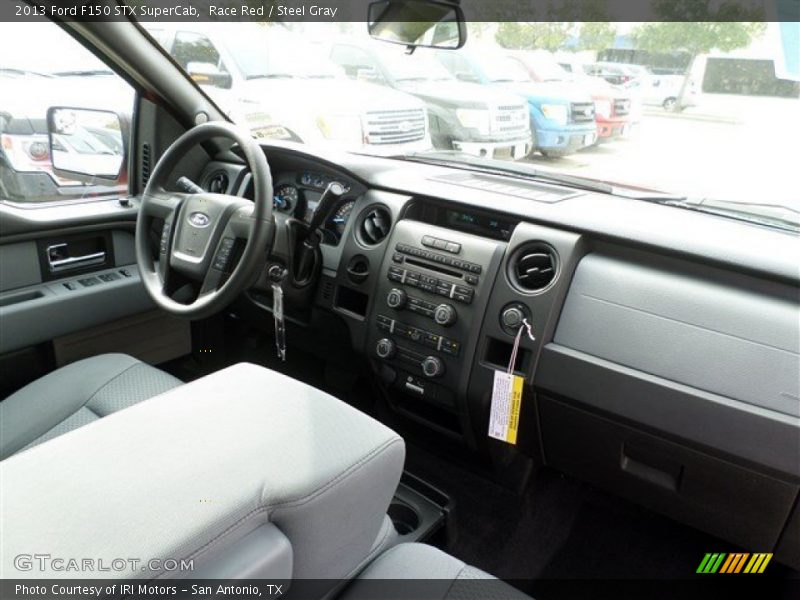 Race Red / Steel Gray 2013 Ford F150 STX SuperCab