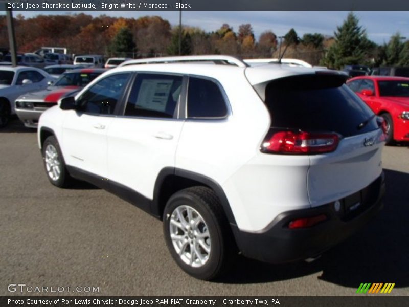 Bright White / Morocco - Black 2014 Jeep Cherokee Latitude