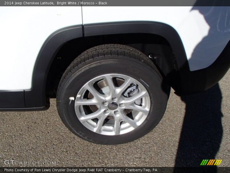 Bright White / Morocco - Black 2014 Jeep Cherokee Latitude