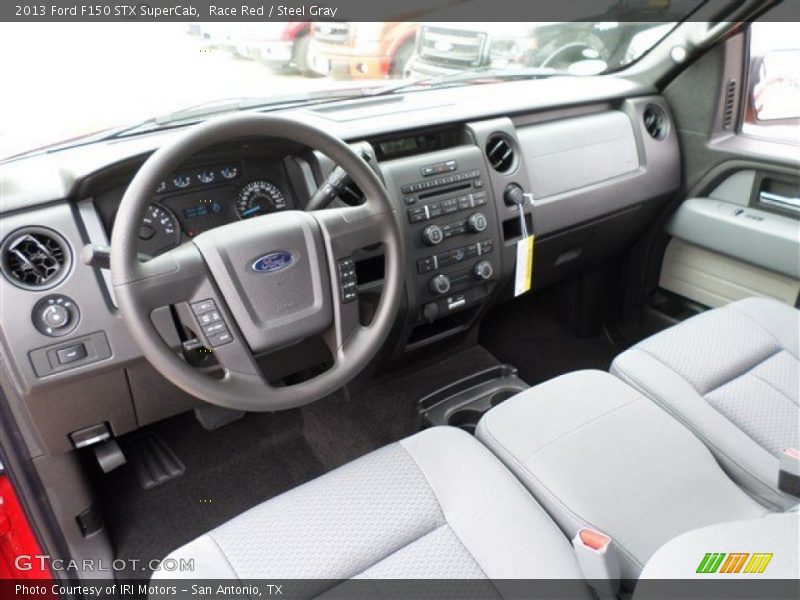 Race Red / Steel Gray 2013 Ford F150 STX SuperCab