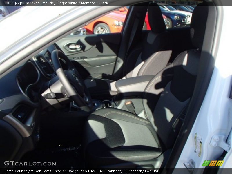 Bright White / Morocco - Black 2014 Jeep Cherokee Latitude