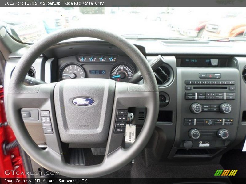 Race Red / Steel Gray 2013 Ford F150 STX SuperCab