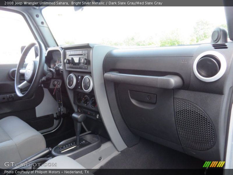 Bright Silver Metallic / Dark Slate Gray/Med Slate Gray 2008 Jeep Wrangler Unlimited Sahara