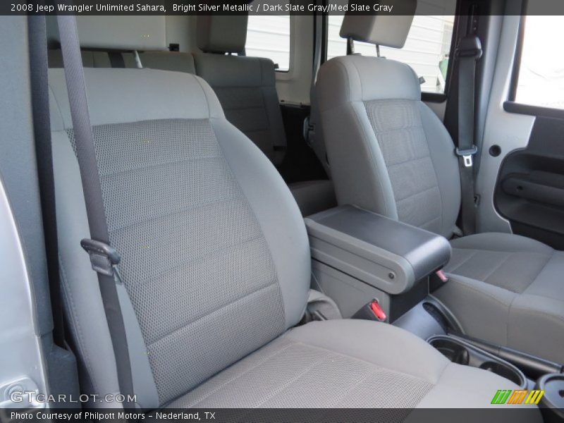 Bright Silver Metallic / Dark Slate Gray/Med Slate Gray 2008 Jeep Wrangler Unlimited Sahara