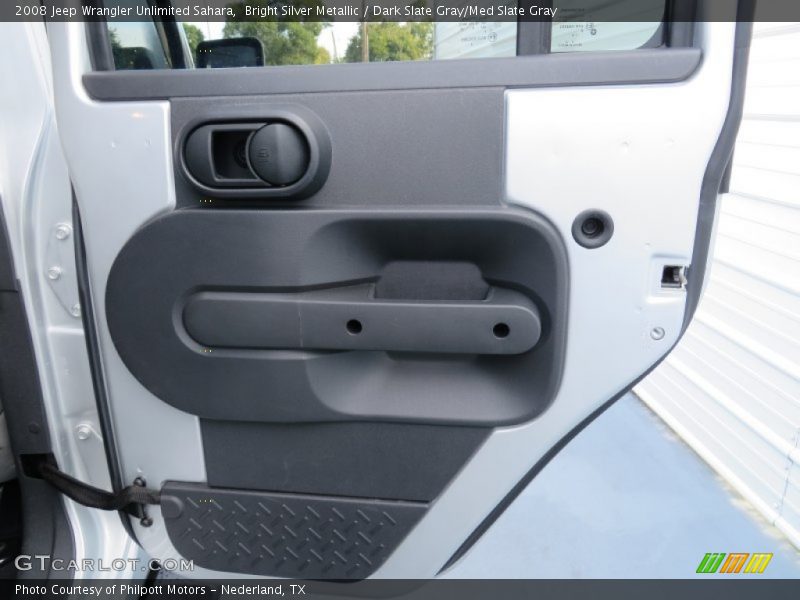 Bright Silver Metallic / Dark Slate Gray/Med Slate Gray 2008 Jeep Wrangler Unlimited Sahara