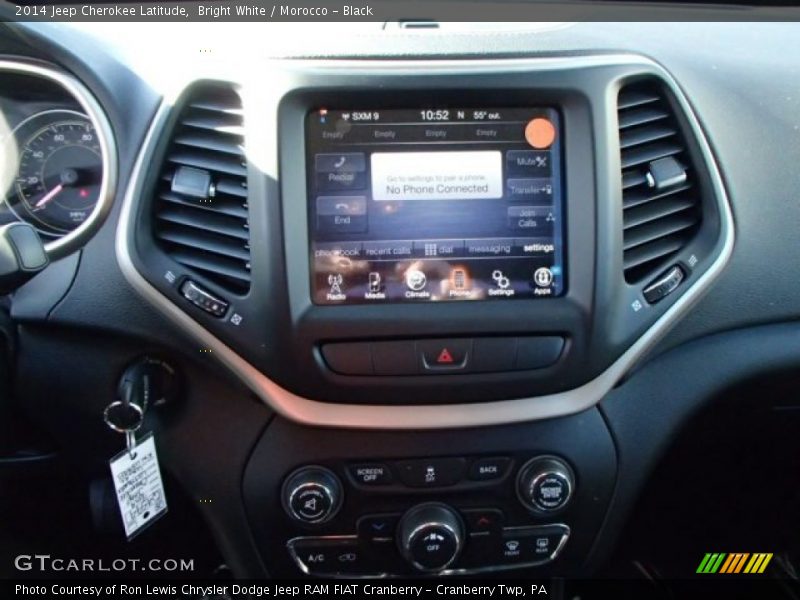 Bright White / Morocco - Black 2014 Jeep Cherokee Latitude