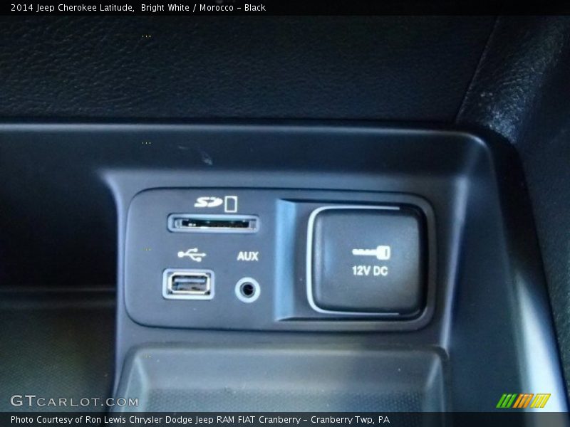 Bright White / Morocco - Black 2014 Jeep Cherokee Latitude