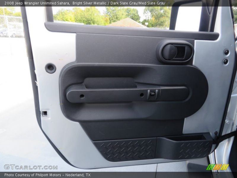 Bright Silver Metallic / Dark Slate Gray/Med Slate Gray 2008 Jeep Wrangler Unlimited Sahara