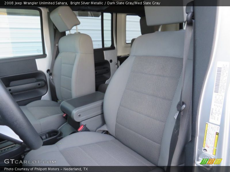 Bright Silver Metallic / Dark Slate Gray/Med Slate Gray 2008 Jeep Wrangler Unlimited Sahara