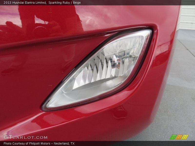 Sparkling Ruby / Beige 2013 Hyundai Elantra Limited