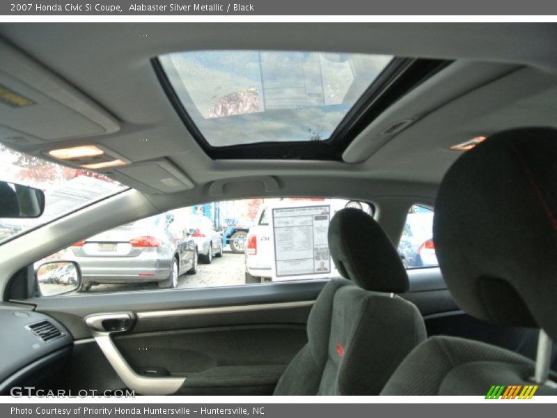 Alabaster Silver Metallic / Black 2007 Honda Civic Si Coupe