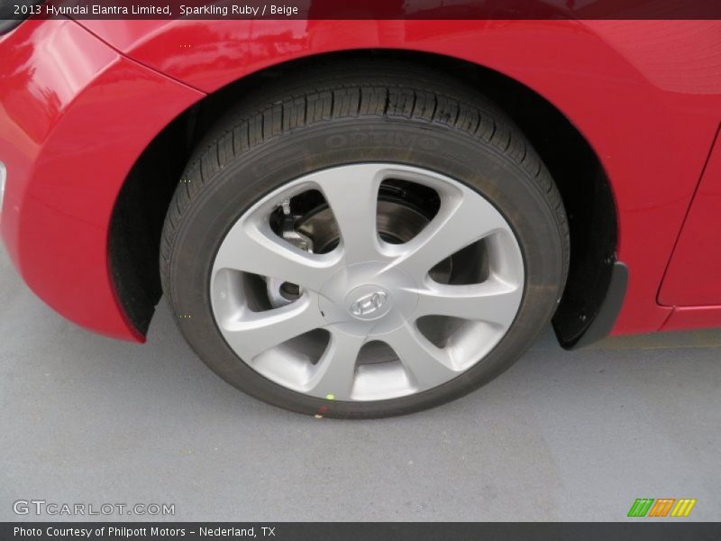 Sparkling Ruby / Beige 2013 Hyundai Elantra Limited