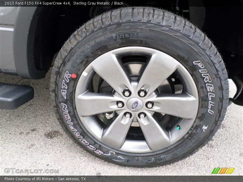 Sterling Gray Metallic / Black 2013 Ford F150 FX4 SuperCrew 4x4