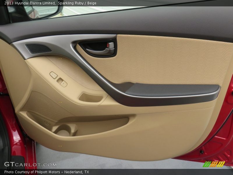Sparkling Ruby / Beige 2013 Hyundai Elantra Limited