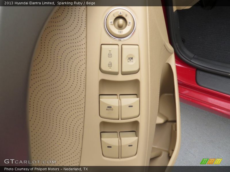 Sparkling Ruby / Beige 2013 Hyundai Elantra Limited