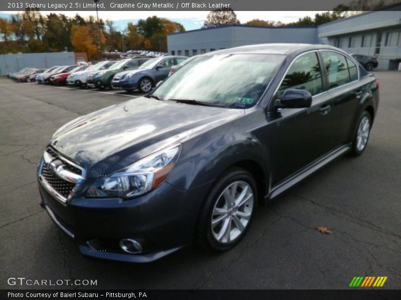 Graphite Gray Metallic / Off Black Leather 2013 Subaru Legacy 2.5i Limited