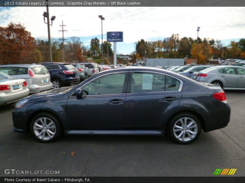 Graphite Gray Metallic / Off Black Leather 2013 Subaru Legacy 2.5i Limited