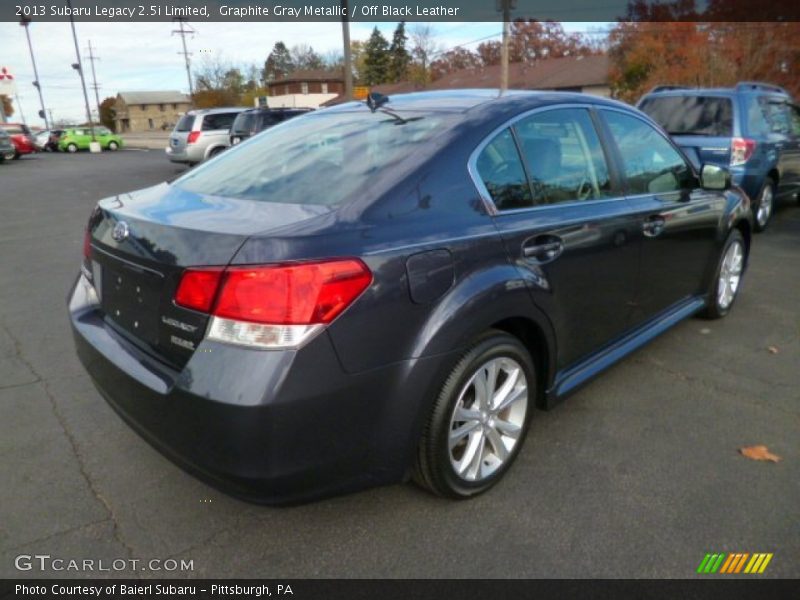 Graphite Gray Metallic / Off Black Leather 2013 Subaru Legacy 2.5i Limited