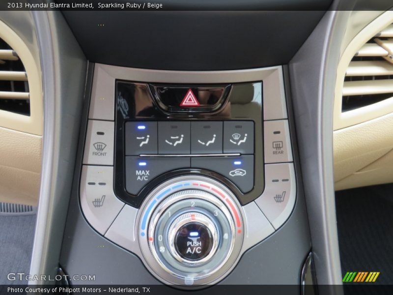 Sparkling Ruby / Beige 2013 Hyundai Elantra Limited