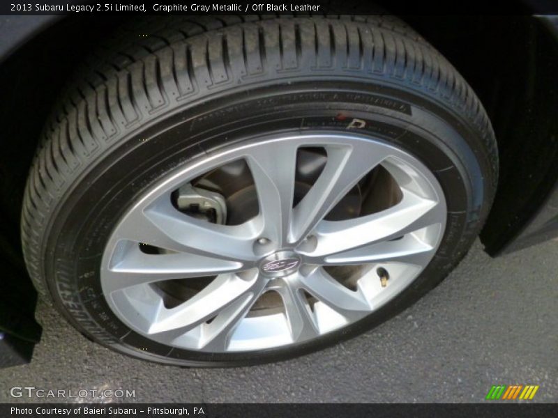 Graphite Gray Metallic / Off Black Leather 2013 Subaru Legacy 2.5i Limited