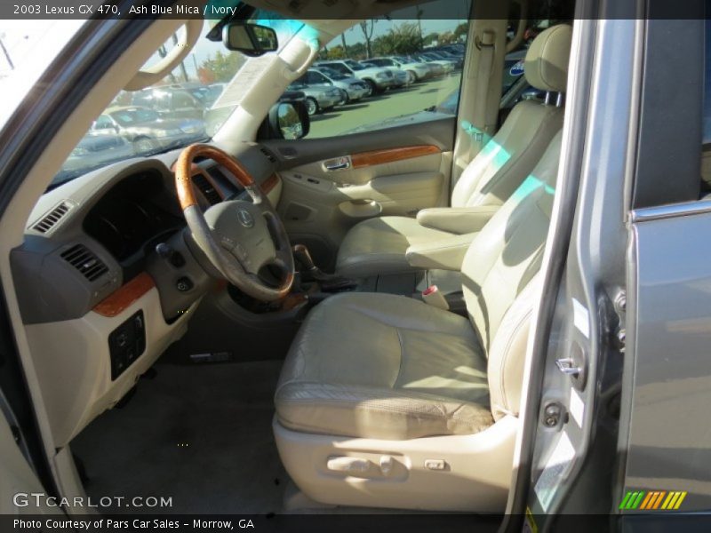 Ash Blue Mica / Ivory 2003 Lexus GX 470