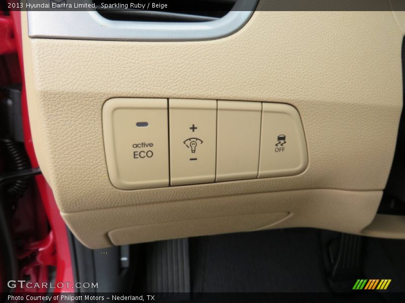 Sparkling Ruby / Beige 2013 Hyundai Elantra Limited