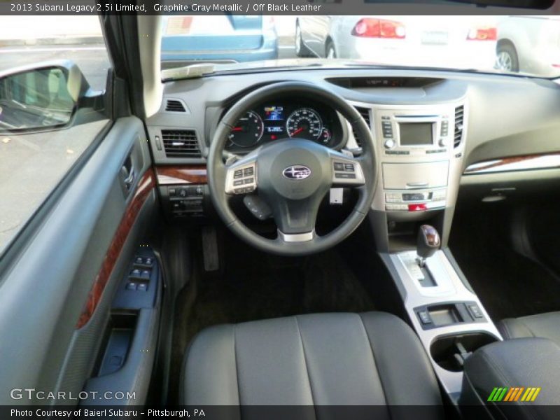 Graphite Gray Metallic / Off Black Leather 2013 Subaru Legacy 2.5i Limited