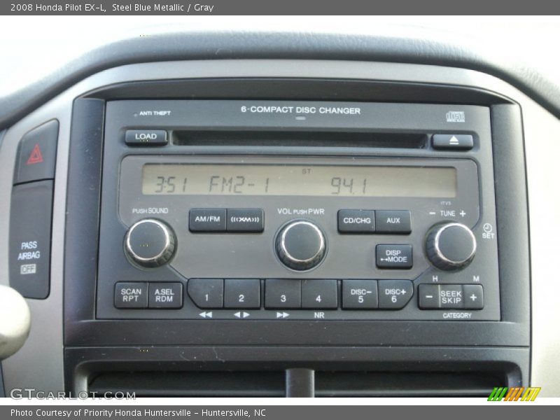 Steel Blue Metallic / Gray 2008 Honda Pilot EX-L