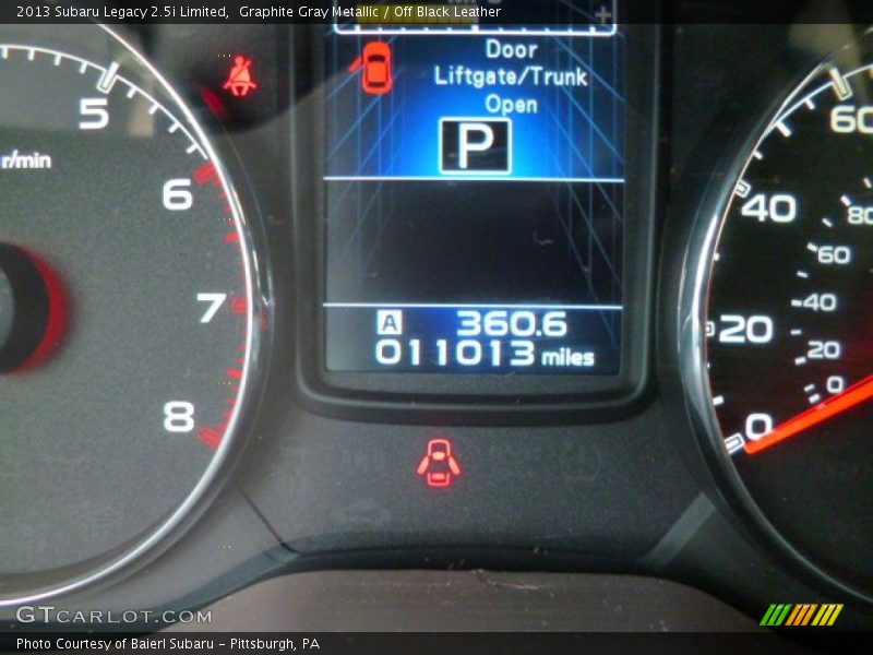 Graphite Gray Metallic / Off Black Leather 2013 Subaru Legacy 2.5i Limited
