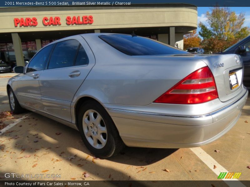 Brilliant Silver Metallic / Charcoal 2001 Mercedes-Benz S 500 Sedan