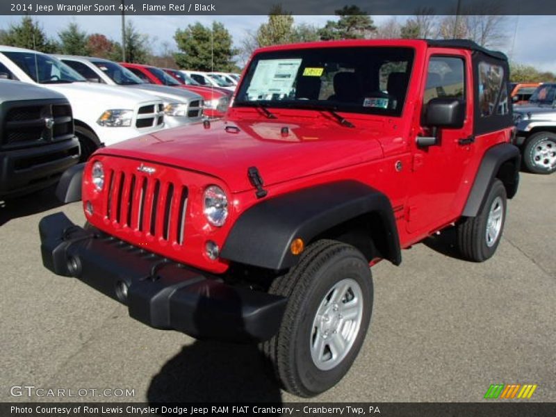 Flame Red / Black 2014 Jeep Wrangler Sport 4x4