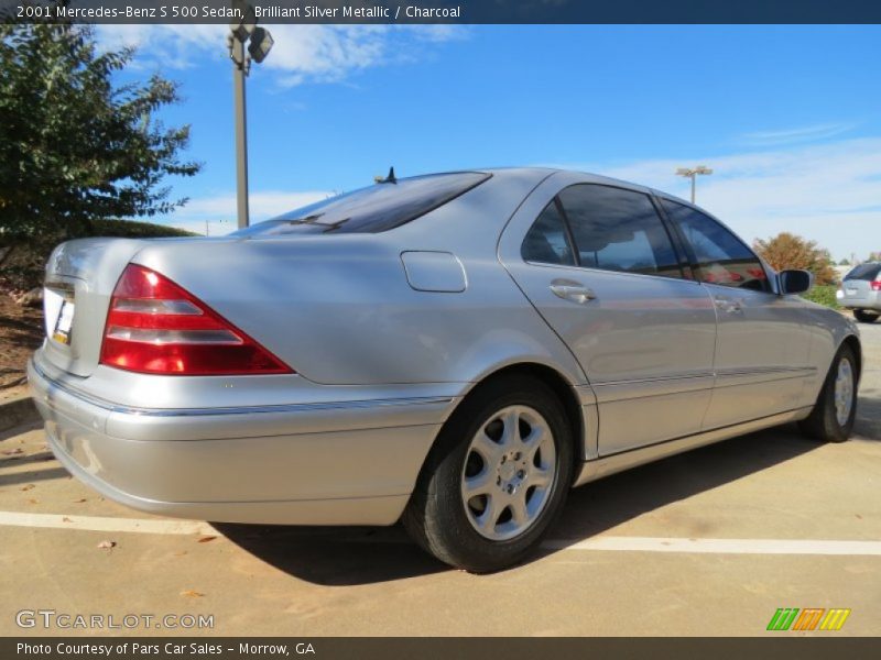 Brilliant Silver Metallic / Charcoal 2001 Mercedes-Benz S 500 Sedan