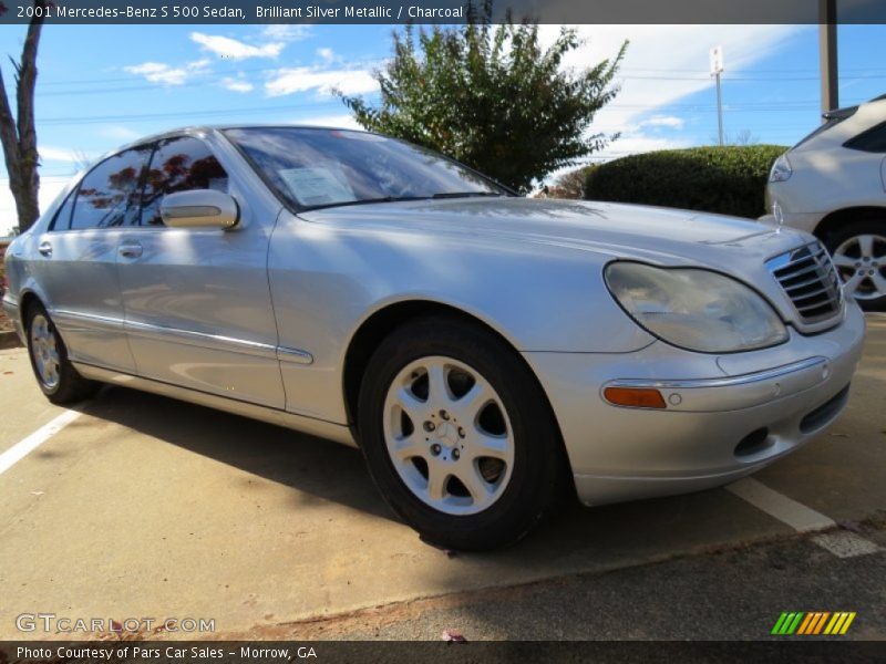 Brilliant Silver Metallic / Charcoal 2001 Mercedes-Benz S 500 Sedan