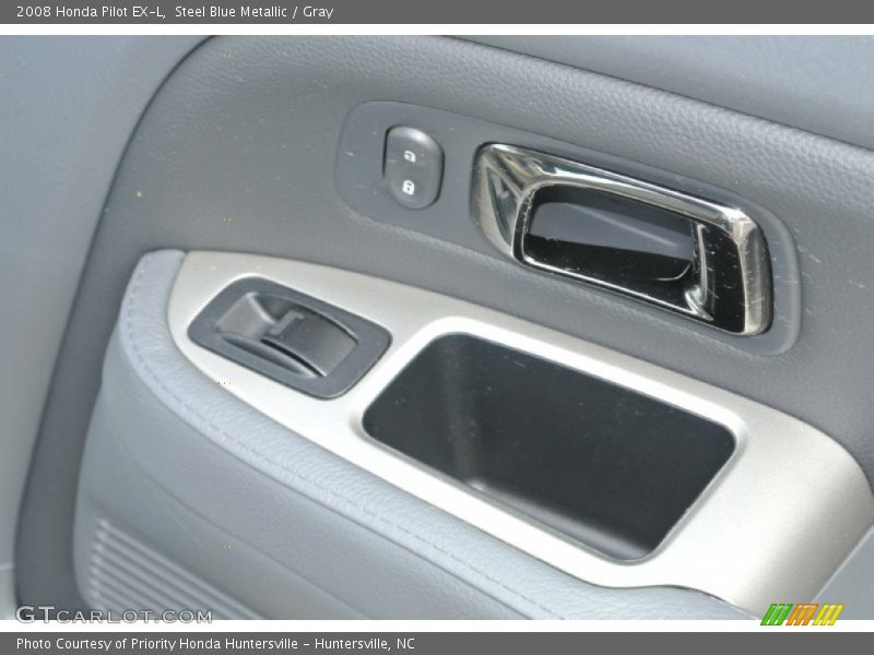 Steel Blue Metallic / Gray 2008 Honda Pilot EX-L