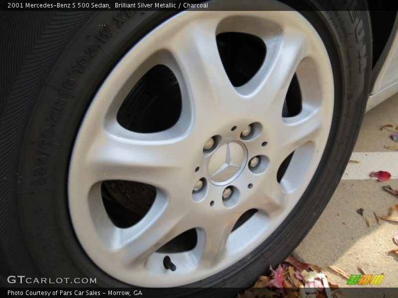 Brilliant Silver Metallic / Charcoal 2001 Mercedes-Benz S 500 Sedan