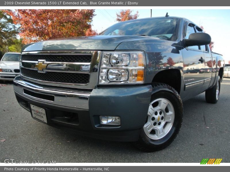 Blue Granite Metallic / Ebony 2009 Chevrolet Silverado 1500 LT Extended Cab