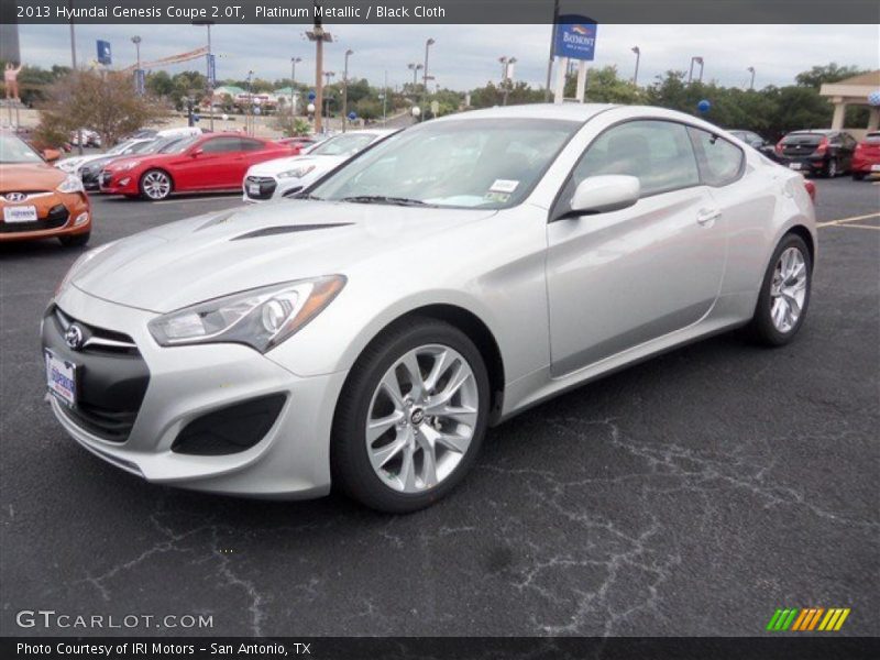 Platinum Metallic / Black Cloth 2013 Hyundai Genesis Coupe 2.0T