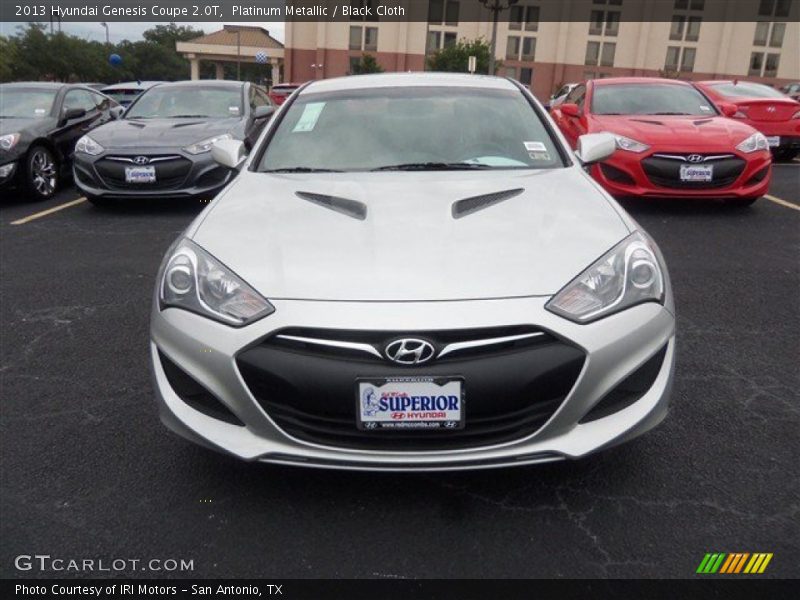 Platinum Metallic / Black Cloth 2013 Hyundai Genesis Coupe 2.0T