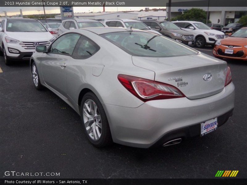 Platinum Metallic / Black Cloth 2013 Hyundai Genesis Coupe 2.0T