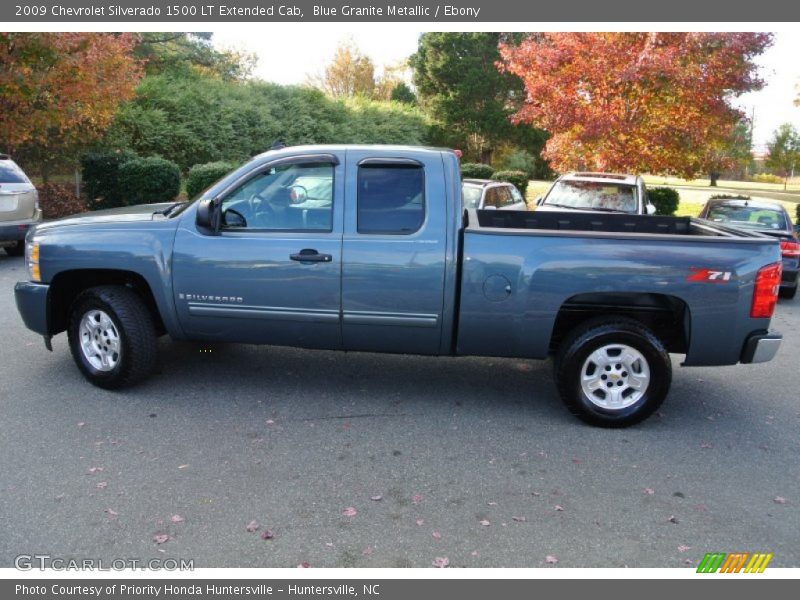 Blue Granite Metallic / Ebony 2009 Chevrolet Silverado 1500 LT Extended Cab