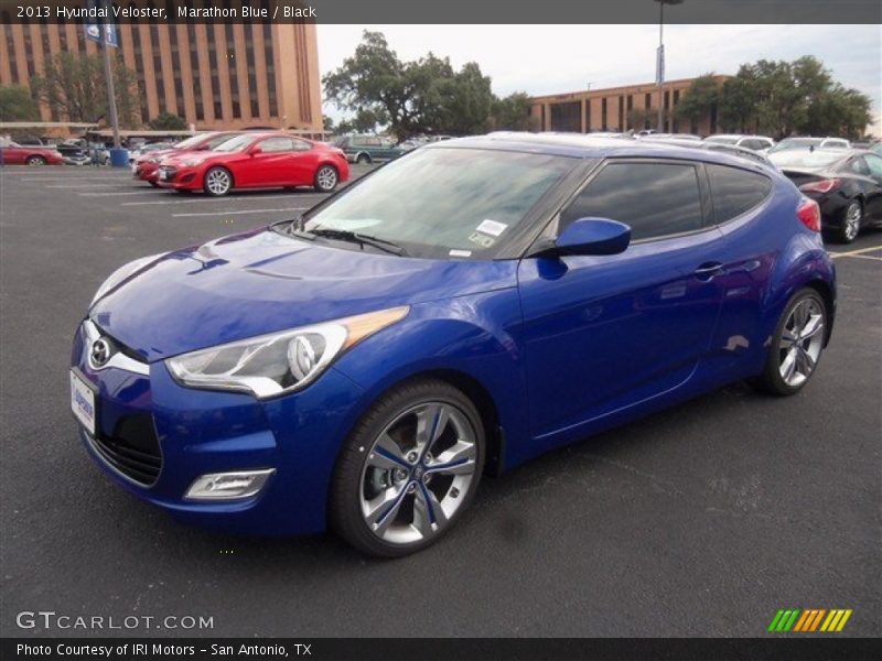 Marathon Blue / Black 2013 Hyundai Veloster
